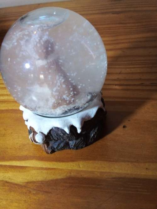 Lovely Small Snow Globe - St Bernard In Switzerland