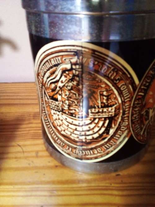 Old Tarnished Ice Bucket- Made in Hong Kong
