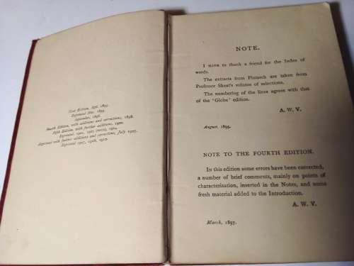 1910 Cambridge Julius Caesar Study Book