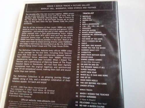 ABBA - The Definitive Collection Music DVD