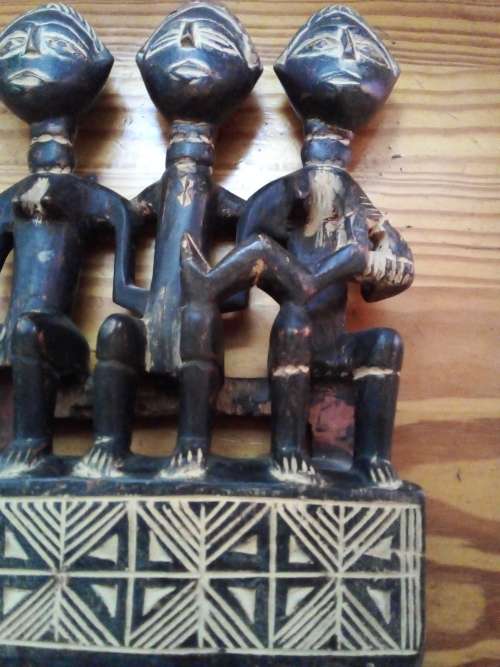 Vintage Carved African Wooden Artifact