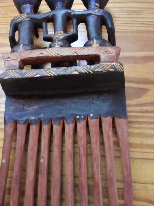 Vintage Carved African Wooden Artifact