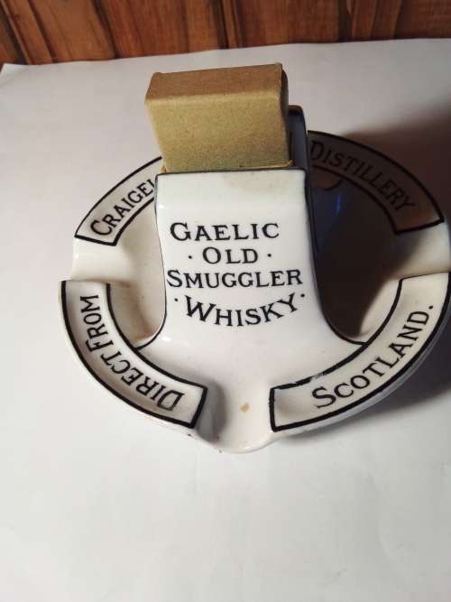 Vintage Royal Doulton Gaelic Old Smuggler Whiskey Ashtray