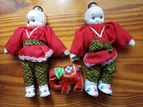 Two Small Oriental Porcelain Dolls