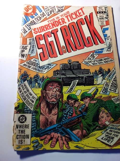 DC SGT Rock `Surrender Ticket` Comic