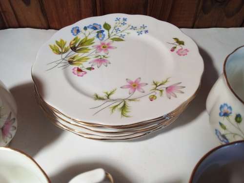 Vintage Richmond `Wild Anemone` Cups and Dishes