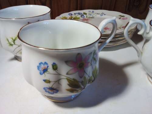 Vintage Richmond `Wild Anemone` Cups and Dishes