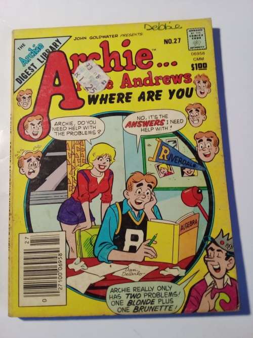 Archie Andrews Digest Comic No 27 1983