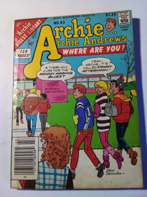 Archie Andrews Digest Comic No 43 1986