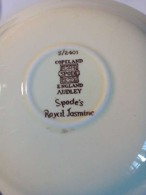 Three Copeland Spode `Royal Jasmine` Saucers