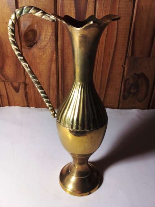 Stylish Medium Size Brass Jug