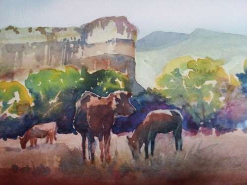 Framed Dawn Pearse Watercolour Painting or Print