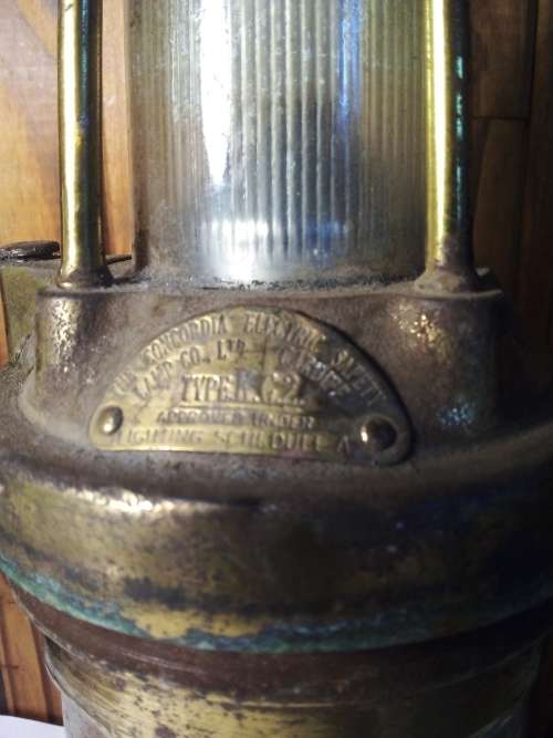 1930s Heavy Concordia Electric Safety Lamp