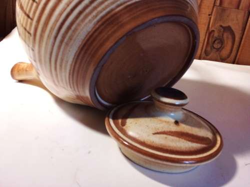 Vintage Stoneware Pottery Tea Pot