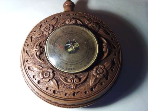 Weather Gauge in Decorative Frame for Spares (Damaged)