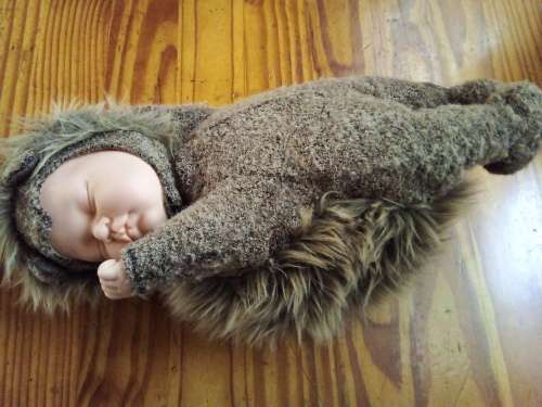Vintage Sleeping Rubber Anne Geddes Doll
