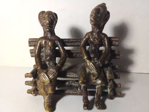 Small West African Bronze/Brass Sculpture