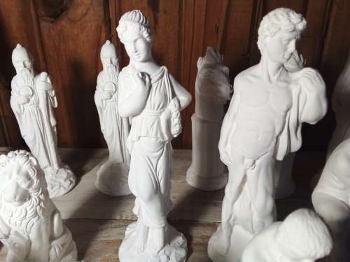 Some Large Ceramic Chess Pieces