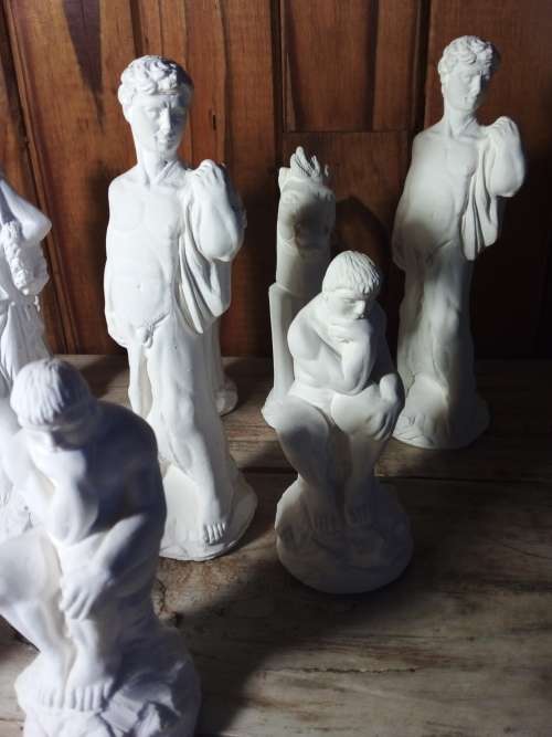 Some Large Ceramic Chess Pieces