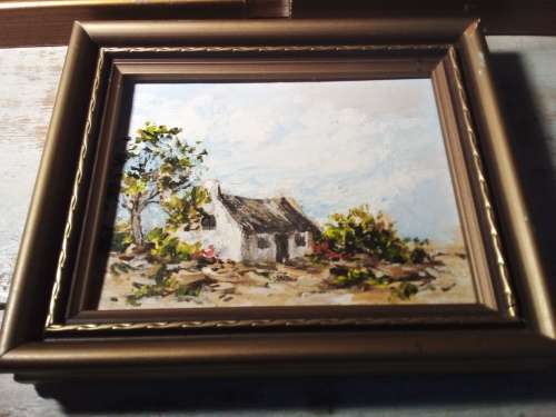 Four Miniature Paintings by Same Artist & One Extra