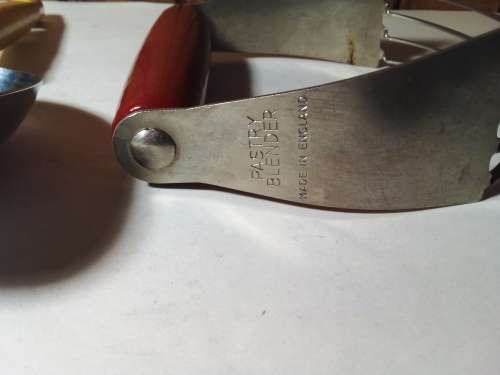 Two Vintage Kitchen Tools with Wood Handles