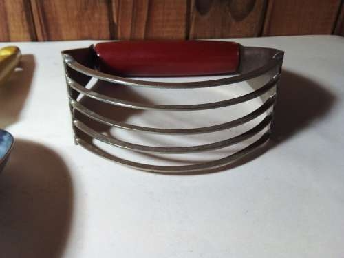 Two Vintage Kitchen Tools with Wood Handles