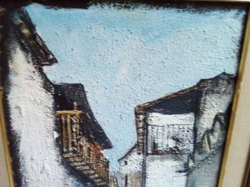 Vintage Framed Original Painting by Dutch Artist