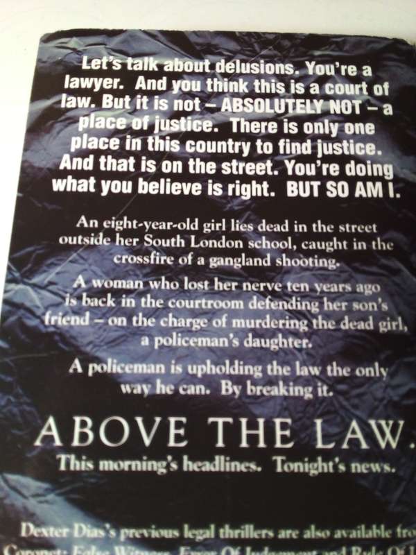 Above the Law - Dexter Dias Fiction Novel