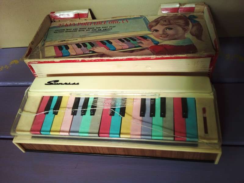 Vintage  Child`s Portable Piano  - See Description