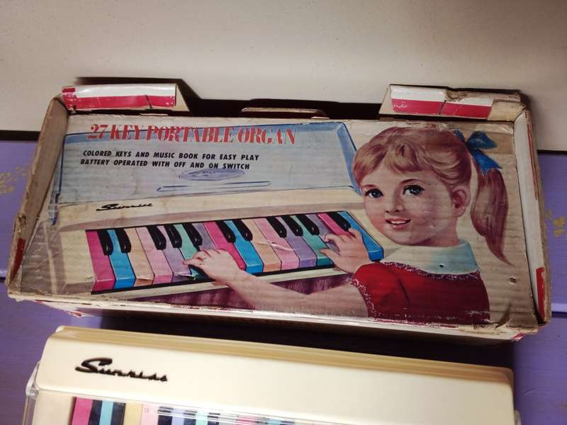 Vintage  Child`s Portable Piano  - See Description