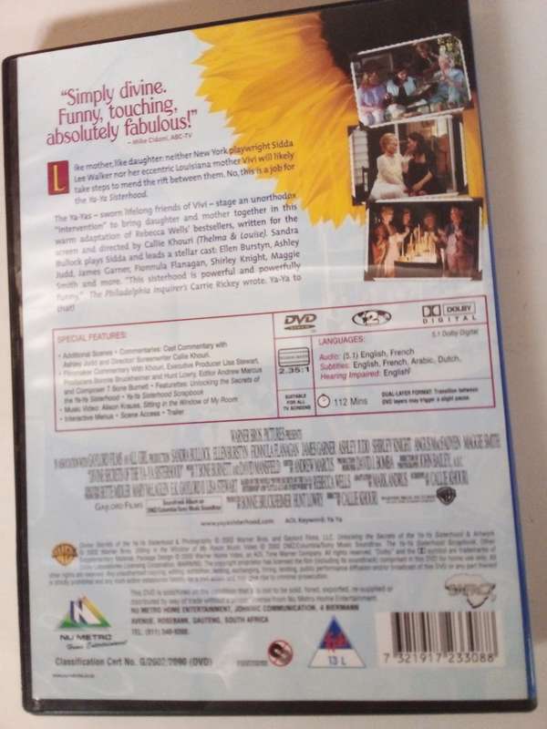 Ya-Ya Sisterhood DVD Movie