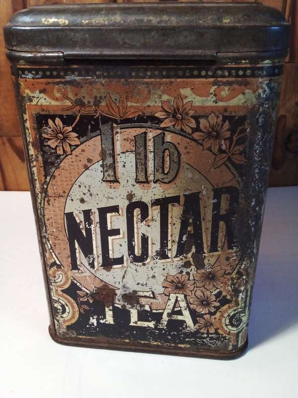 Antique Nectar Tea Tin