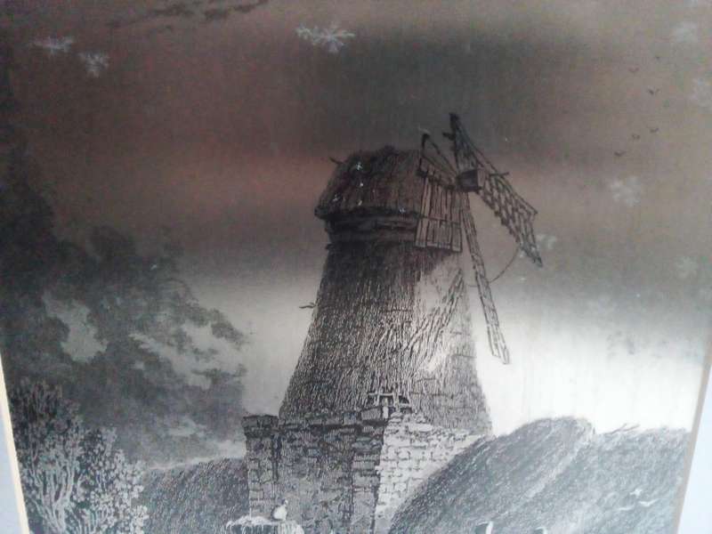 Framed Master Art Etching on Metal