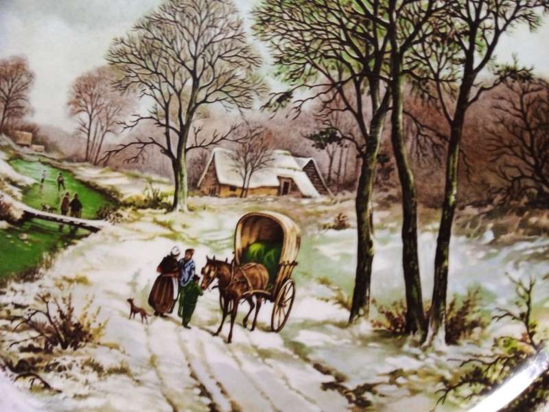 Wood & Sons `Landscape in Winter` Plate (SP002)
