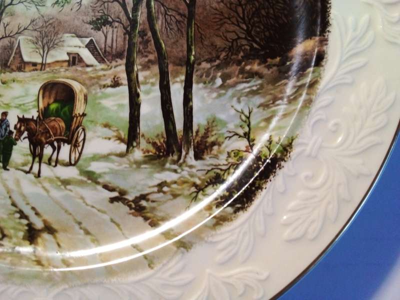 Wood & Sons `Landscape in Winter` Plate (SP002)