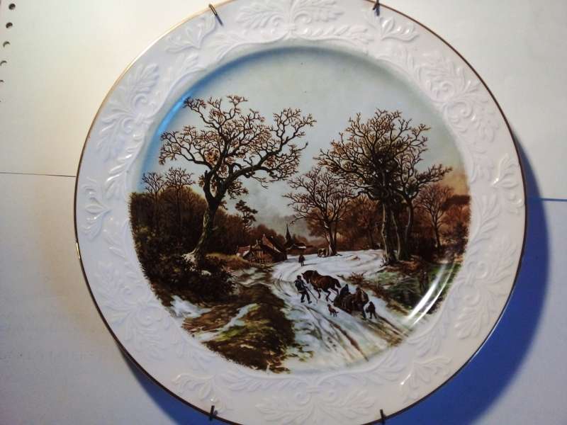 Wood & Sons `Landscape in Winter` Plate (SP003)