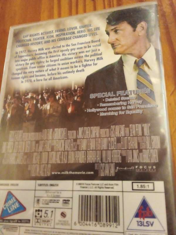 Milk DVD Movie  - Still Sealed (SP017)