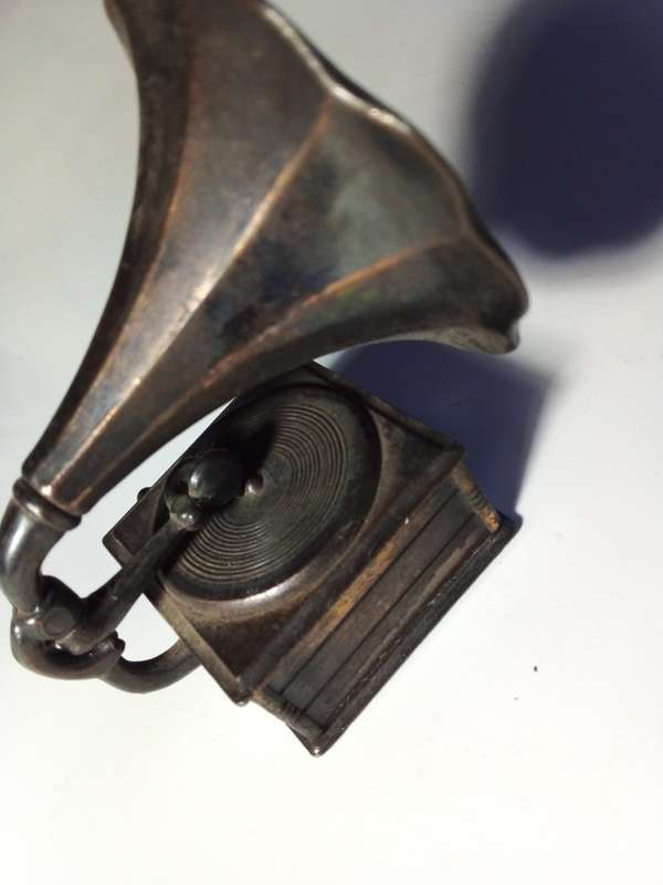 1970s Durham New York Greeting Corporation Metal Gramophone (SP022)