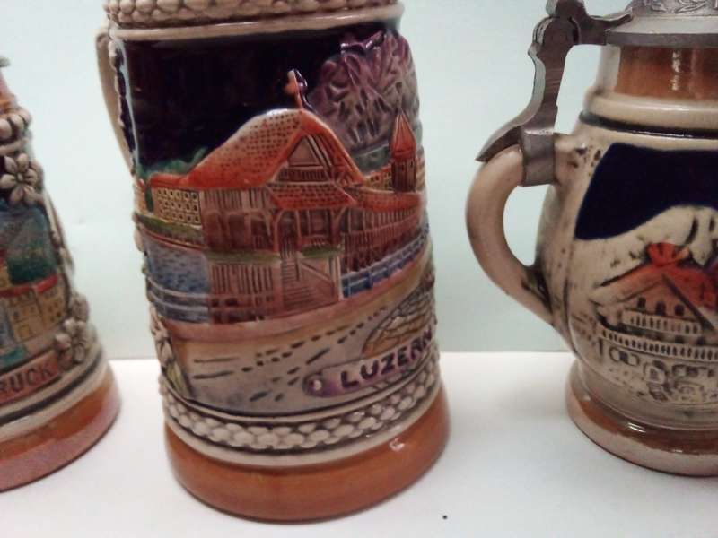 Three Smaller Size Vintage Tankards
