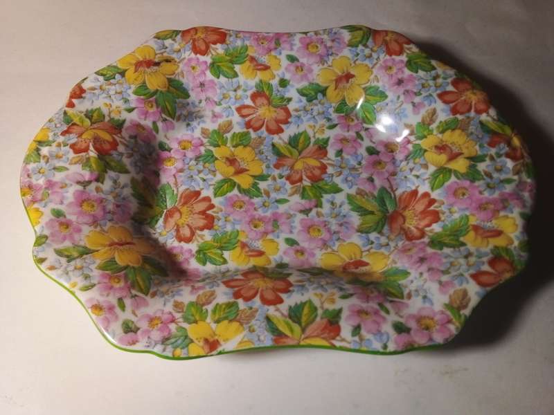 Vintage Ridgway Floral Design Dish (SP036)