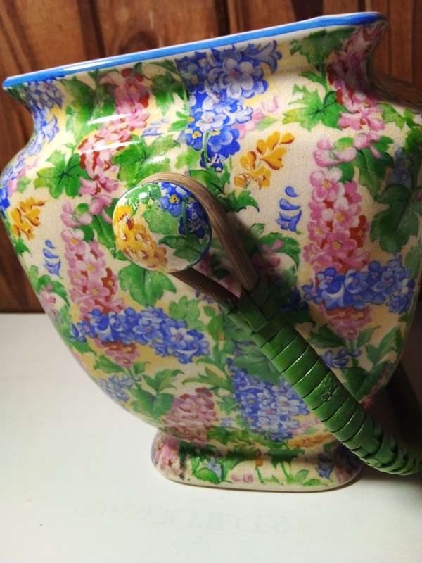 Vintage Royal Winton `Somerset` Floral Basket (SP041)
