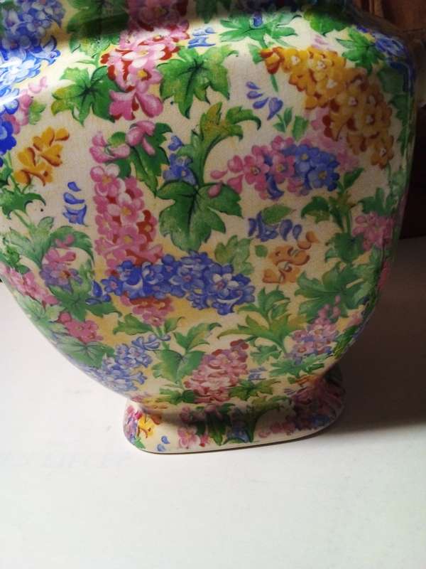 Vintage Royal Winton `Somerset` Floral Basket (SP041)