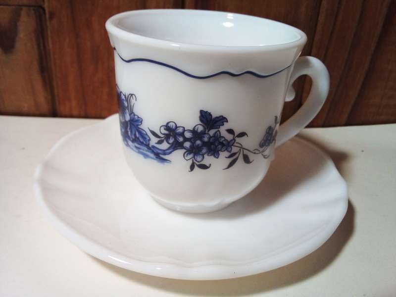 Arcopal France Milk White Small Cup & Saucer (SP037)