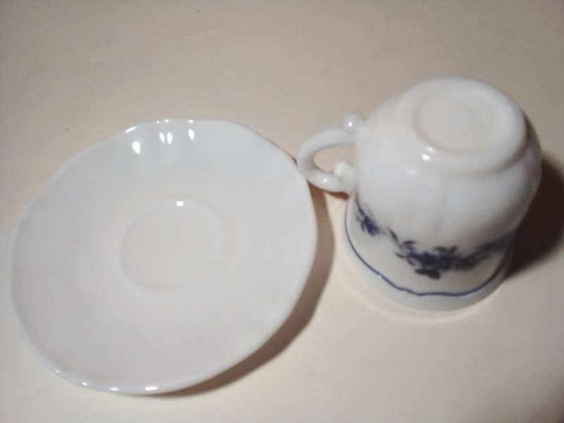 Arcopal France Milk White Small Cup & Saucer (SP037)
