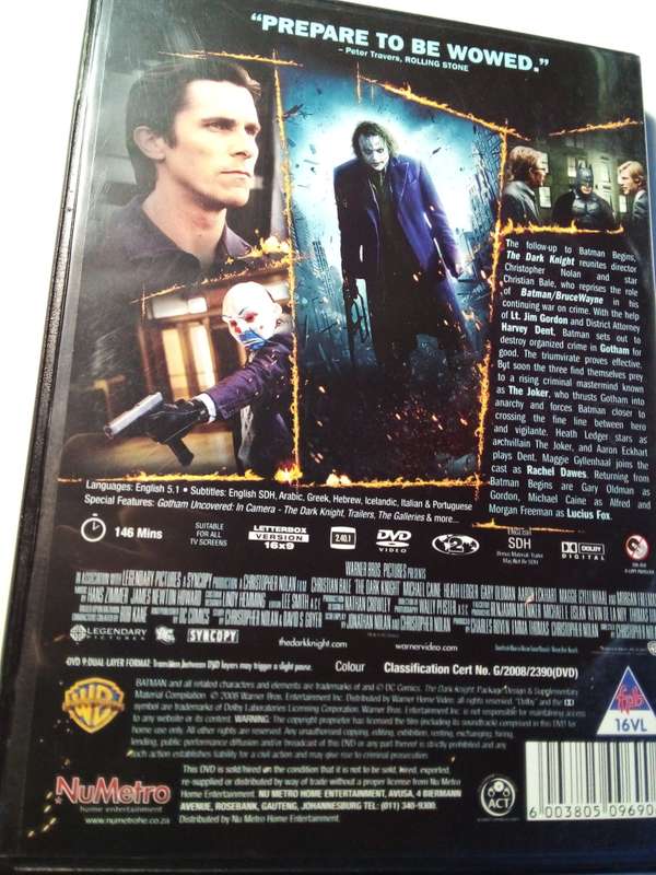 The Dark Knight DVD (SP125)