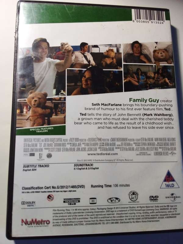 Ted DVD Movie (SP136)
