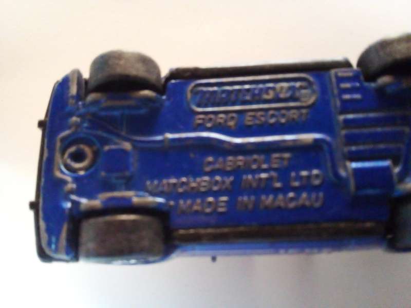 Matchbox Ford Escort Cabriolet Die Cast (SP211)