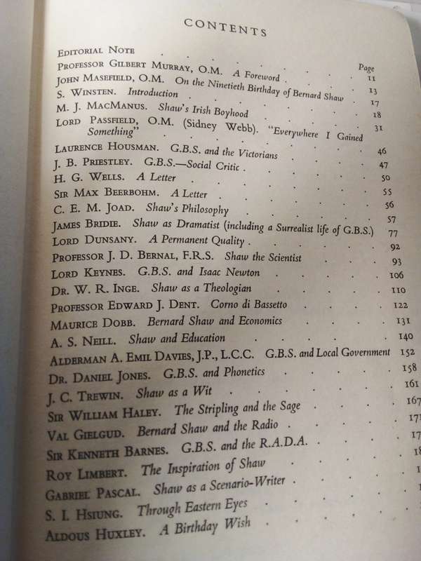 1946 G.B.S 90 Aspects of Bernard Shaw`s Life and Work (SP253)