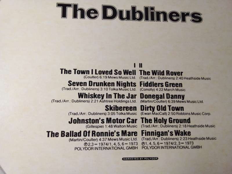 1980 Pop Heroes - The Dubliners Vinyl LP (SP254)