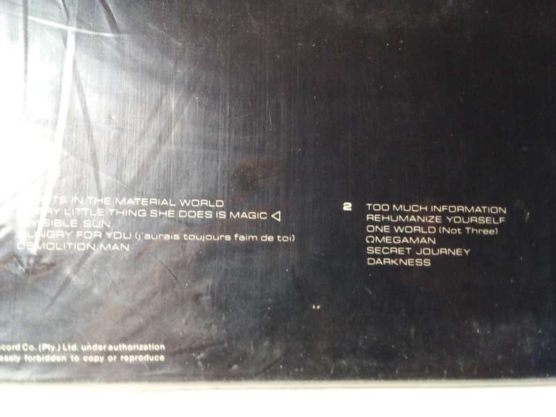 1981 The Police - Ghost in the Machine Vinyl LP (SP256)